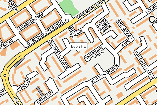 B35 7HE map - OS OpenMap – Local (Ordnance Survey)