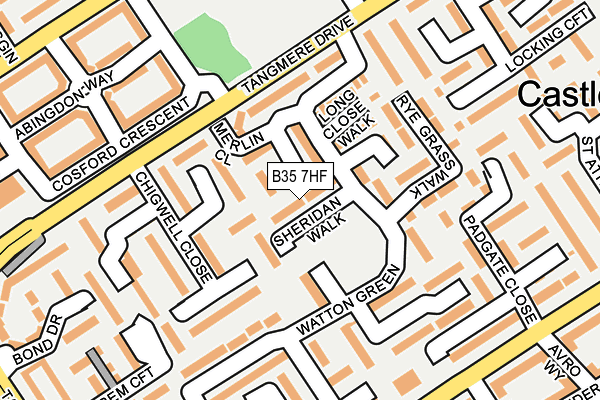 B35 7HF map - OS OpenMap – Local (Ordnance Survey)