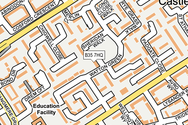 B35 7HQ map - OS OpenMap – Local (Ordnance Survey)