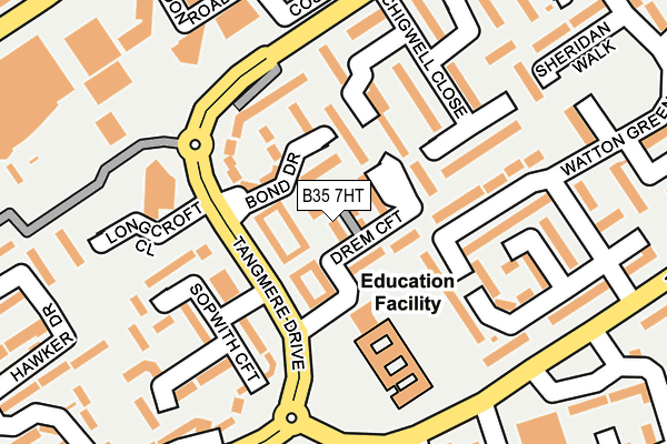 B35 7HT map - OS OpenMap – Local (Ordnance Survey)