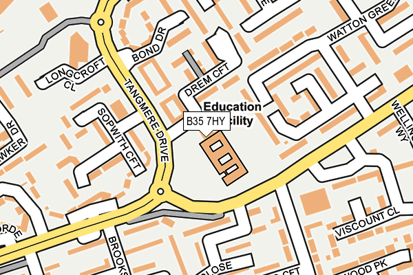 B35 7HY map - OS OpenMap – Local (Ordnance Survey)