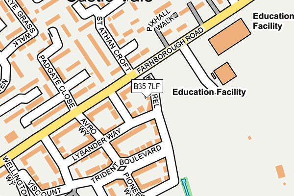 B35 7LF map - OS OpenMap – Local (Ordnance Survey)