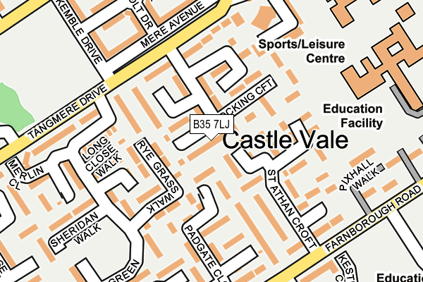 B35 7LJ map - OS OpenMap – Local (Ordnance Survey)