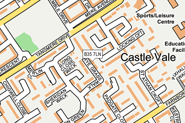 B35 7LN map - OS OpenMap – Local (Ordnance Survey)