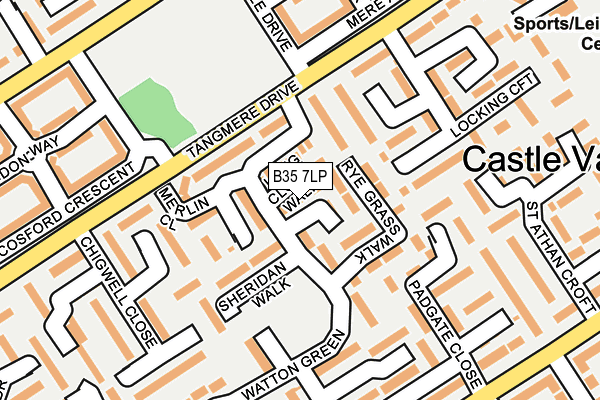 B35 7LP map - OS OpenMap – Local (Ordnance Survey)