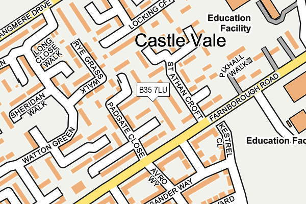 B35 7LU map - OS OpenMap – Local (Ordnance Survey)