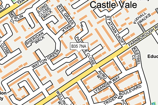 B35 7NA map - OS OpenMap – Local (Ordnance Survey)