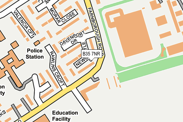 B35 7NR map - OS OpenMap – Local (Ordnance Survey)