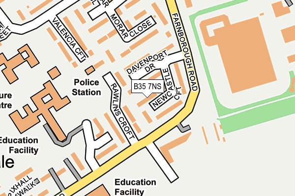 B35 7NS map - OS OpenMap – Local (Ordnance Survey)