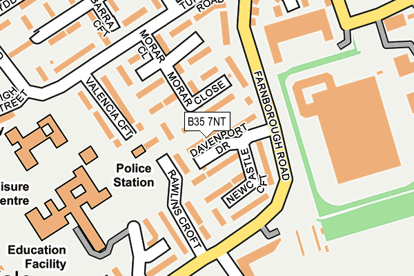 B35 7NT map - OS OpenMap – Local (Ordnance Survey)