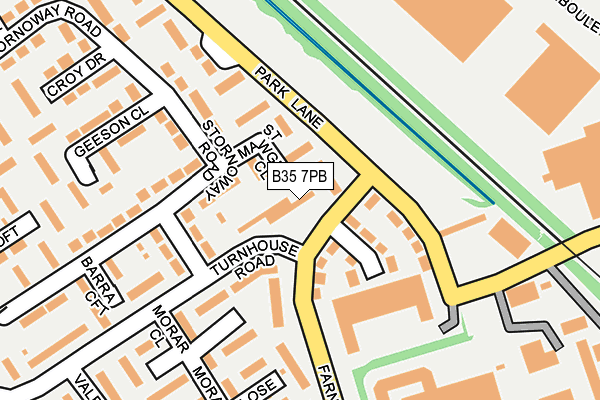 B35 7PB map - OS OpenMap – Local (Ordnance Survey)