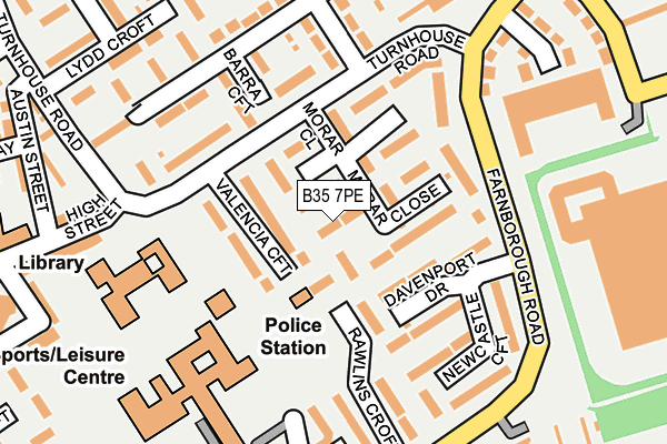 B35 7PE map - OS OpenMap – Local (Ordnance Survey)