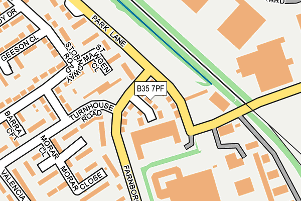 B35 7PF map - OS OpenMap – Local (Ordnance Survey)