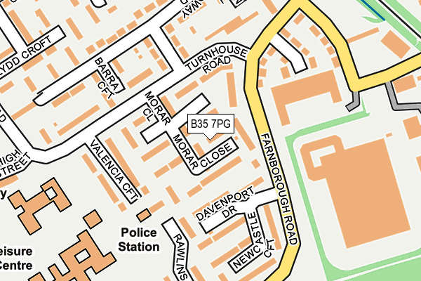 B35 7PG map - OS OpenMap – Local (Ordnance Survey)