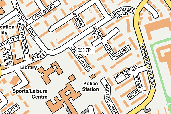 B35 7PH map - OS OpenMap – Local (Ordnance Survey)