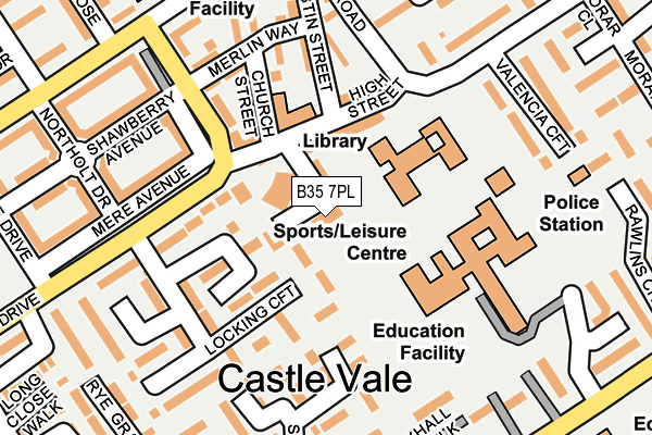 B35 7PL map - OS OpenMap – Local (Ordnance Survey)