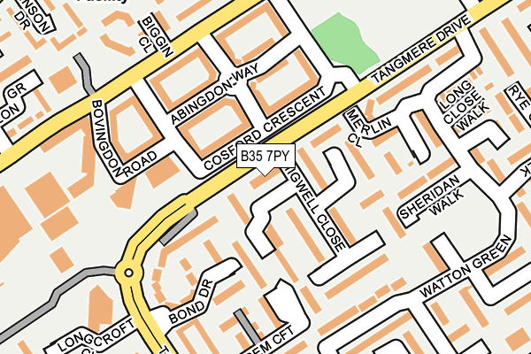 B35 7PY map - OS OpenMap – Local (Ordnance Survey)