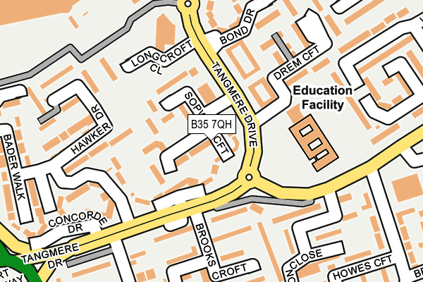 B35 7QH map - OS OpenMap – Local (Ordnance Survey)