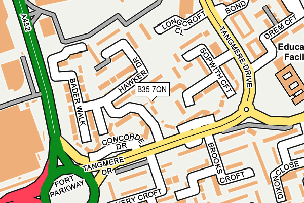 B35 7QN map - OS OpenMap – Local (Ordnance Survey)