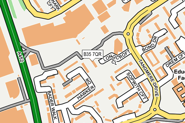 B35 7QR map - OS OpenMap – Local (Ordnance Survey)
