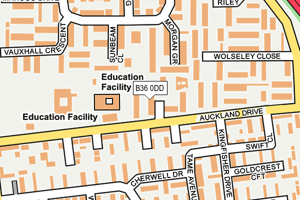 B36 0DD map - OS OpenMap – Local (Ordnance Survey)