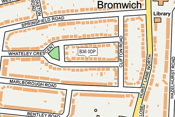 B36 0DP map - OS OpenMap – Local (Ordnance Survey)
