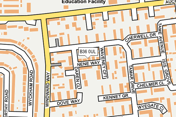 B36 0UL map - OS OpenMap – Local (Ordnance Survey)