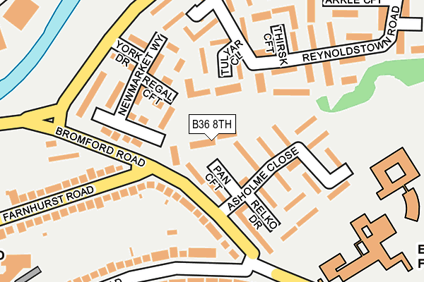 B36 8TH map - OS OpenMap – Local (Ordnance Survey)