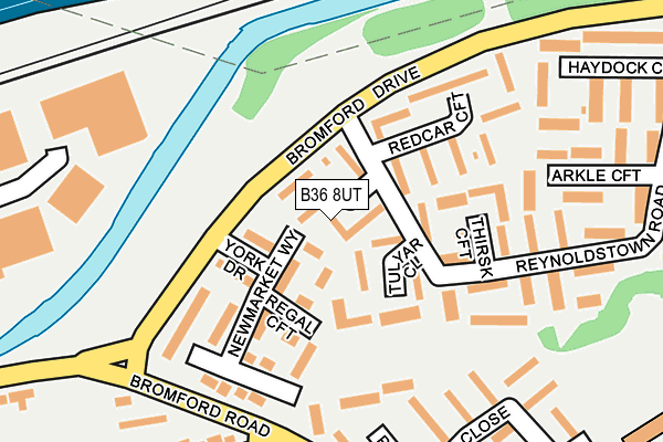 B36 8UT map - OS OpenMap – Local (Ordnance Survey)