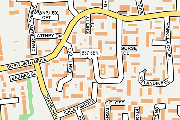 B37 5EN map - OS OpenMap – Local (Ordnance Survey)