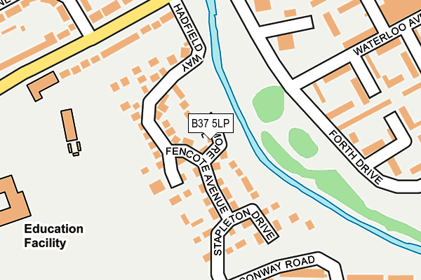 B37 5LP map - OS OpenMap – Local (Ordnance Survey)