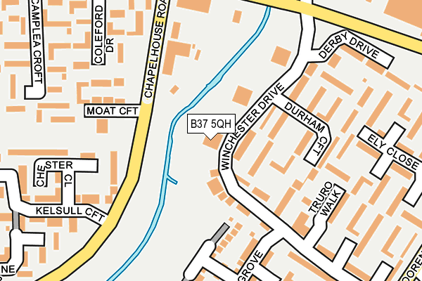 B37 5QH map - OS OpenMap – Local (Ordnance Survey)