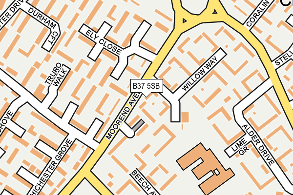 B37 5SB map - OS OpenMap – Local (Ordnance Survey)