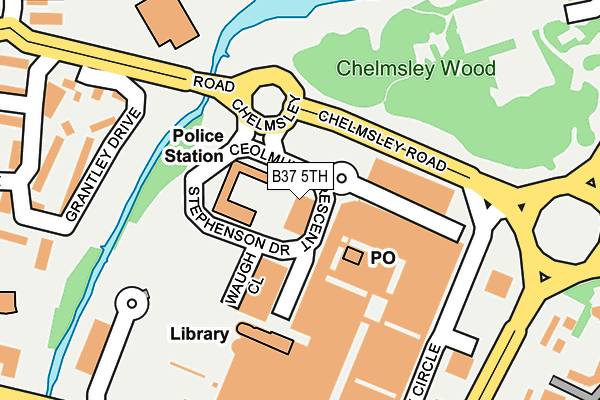 B37 5TH map - OS OpenMap – Local (Ordnance Survey)