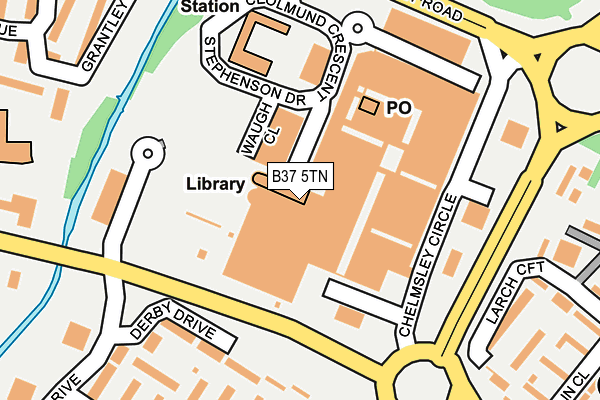 B37 5TN map - OS OpenMap – Local (Ordnance Survey)