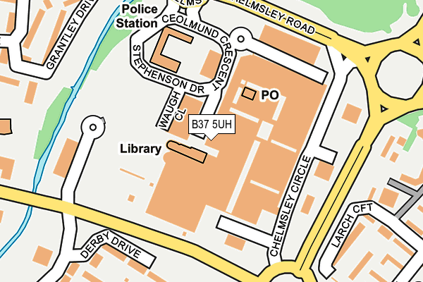 B37 5UH map - OS OpenMap – Local (Ordnance Survey)