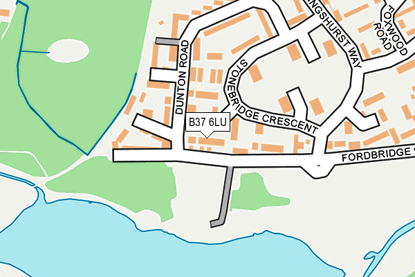 B37 6LU map - OS OpenMap – Local (Ordnance Survey)