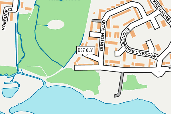 B37 6LY map - OS OpenMap – Local (Ordnance Survey)