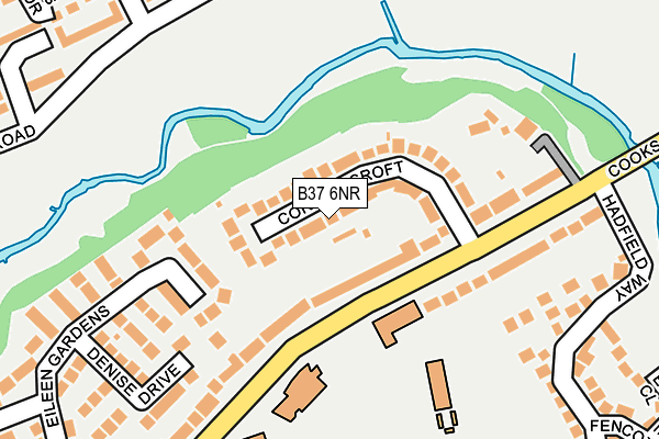 B37 6NR map - OS OpenMap – Local (Ordnance Survey)