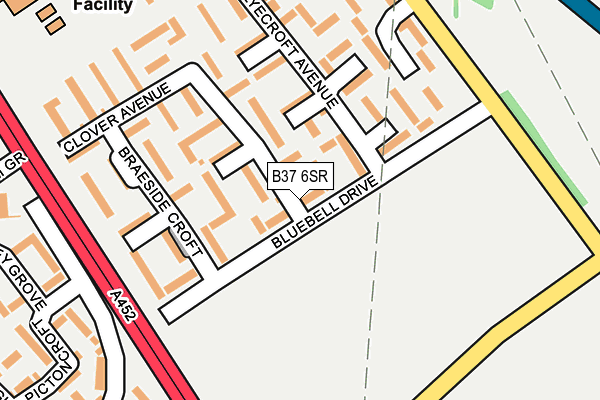 B37 6SR map - OS OpenMap – Local (Ordnance Survey)
