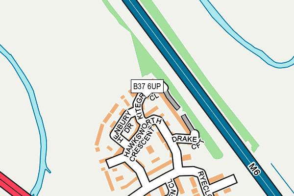 B37 6UP map - OS OpenMap – Local (Ordnance Survey)