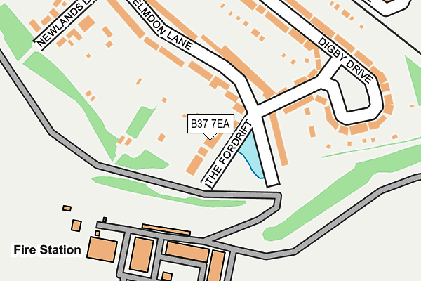 B37 7EA map - OS OpenMap – Local (Ordnance Survey)