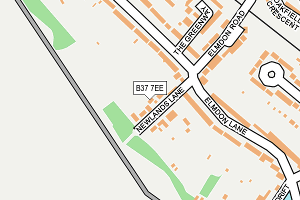 B37 7EE map - OS OpenMap – Local (Ordnance Survey)