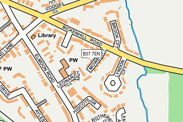 B37 7EN map - OS OpenMap – Local (Ordnance Survey)