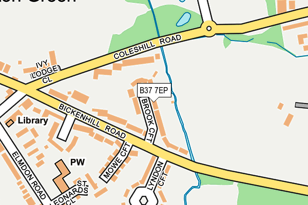 B37 7EP map - OS OpenMap – Local (Ordnance Survey)