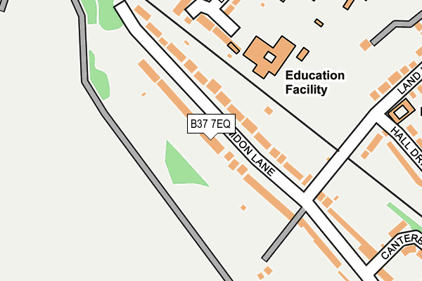 B37 7EQ map - OS OpenMap – Local (Ordnance Survey)