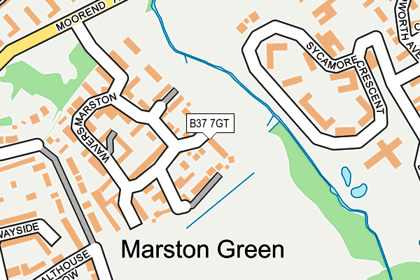 B37 7GT map - OS OpenMap – Local (Ordnance Survey)