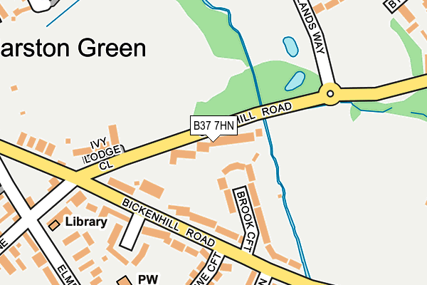 B37 7HN map - OS OpenMap – Local (Ordnance Survey)