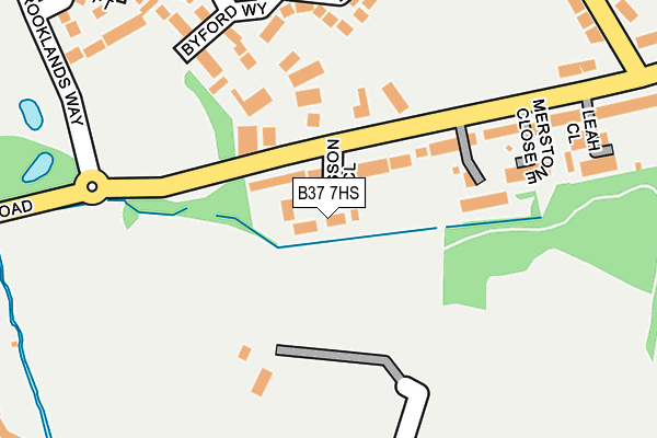 B37 7HS map - OS OpenMap – Local (Ordnance Survey)