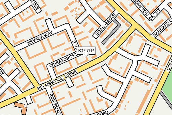 B37 7LP map - OS OpenMap – Local (Ordnance Survey)